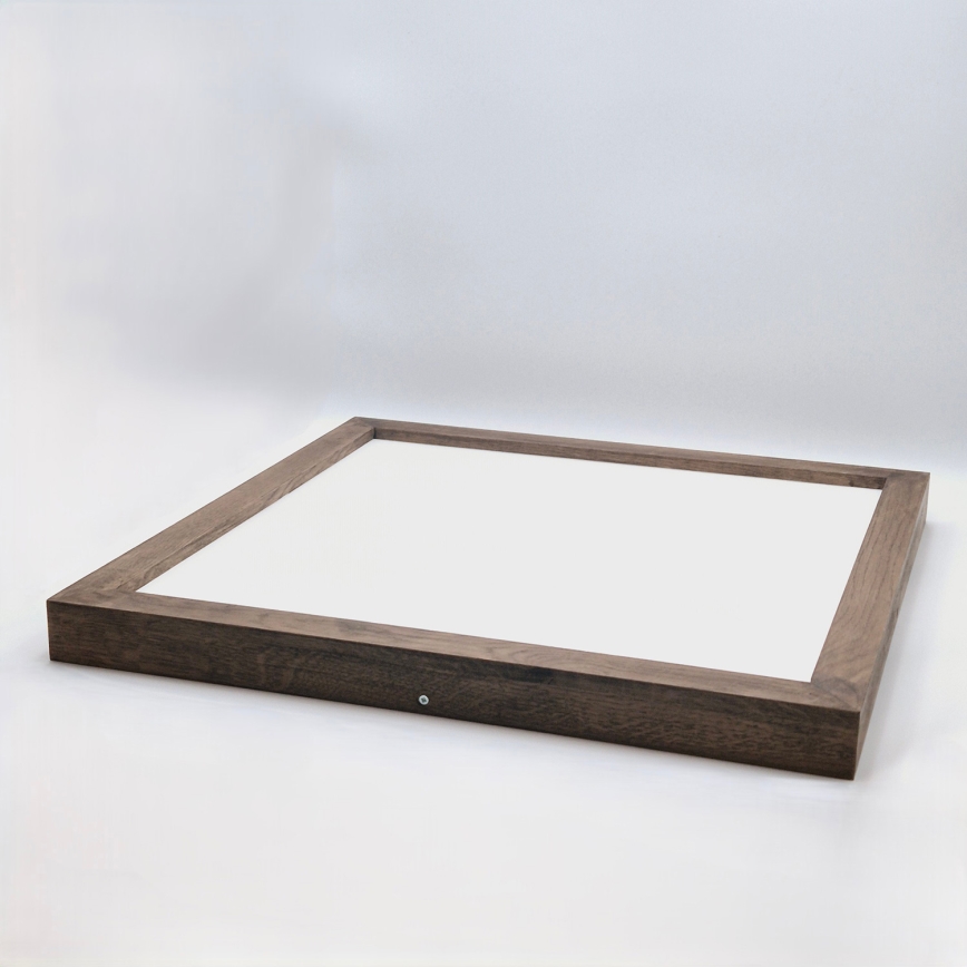Brilagi - LED Deckenleuchte für das Bad WOODY FRAME LED/40W/230V 60x60 cm IP44 Nussbaum