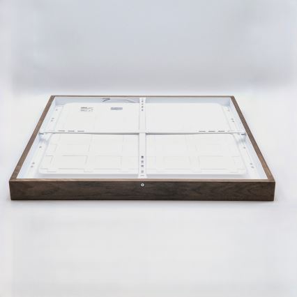 Brilagi - LED Deckenleuchte für das Bad WOODY FRAME LED/40W/230V 60x60 cm IP44 Nussbaum