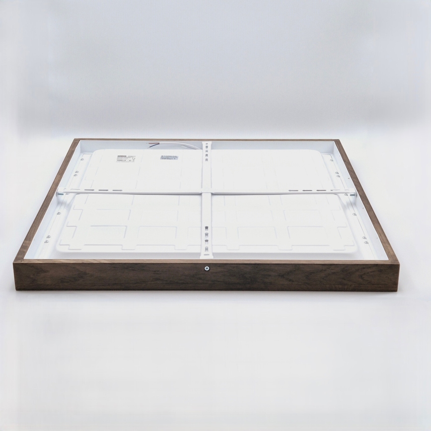 Brilagi - LED Deckenleuchte für das Bad WOODY FRAME LED/40W/230V 60x60 cm IP44 Nussbaum