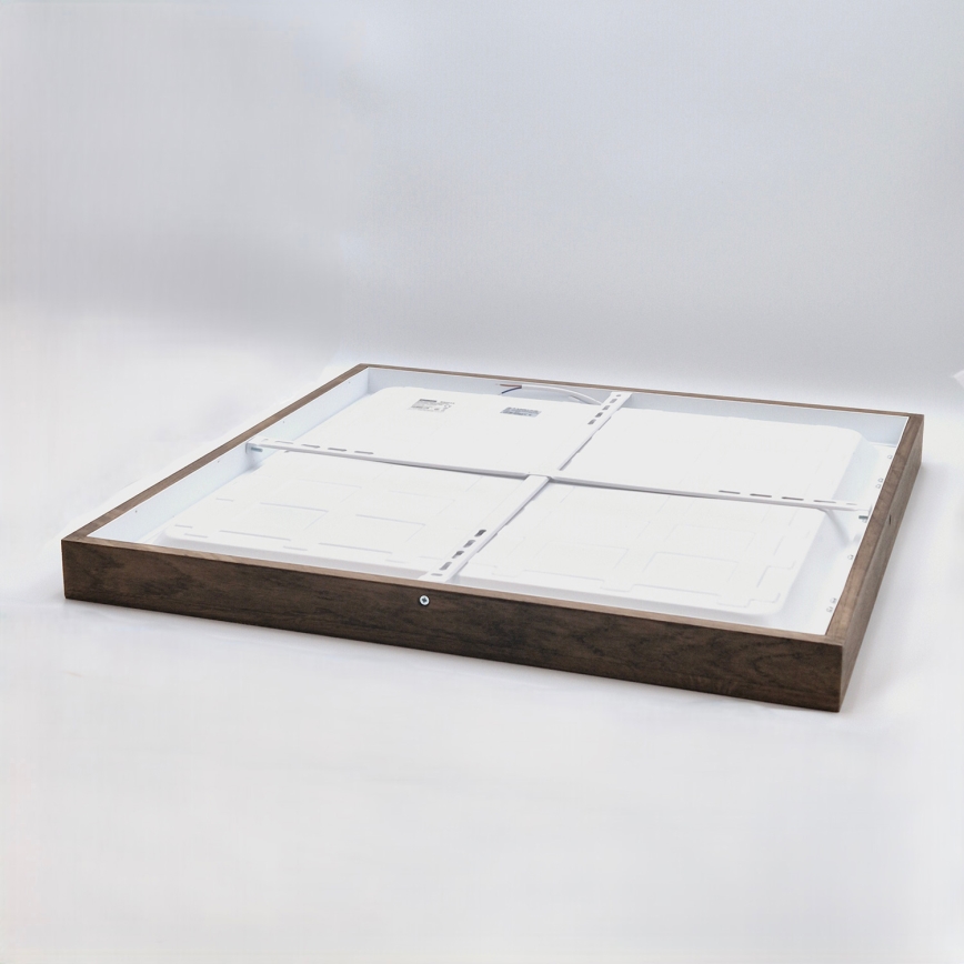 Brilagi - LED Deckenleuchte für das Bad WOODY FRAME LED/40W/230V 60x60 cm IP44 Nussbaum