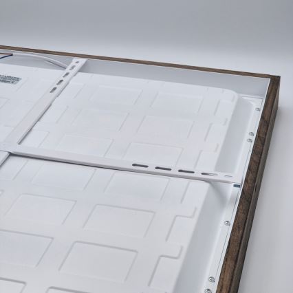 Brilagi - LED Deckenleuchte für das Bad WOODY FRAME LED/40W/230V 60x60 cm IP44 Nussbaum