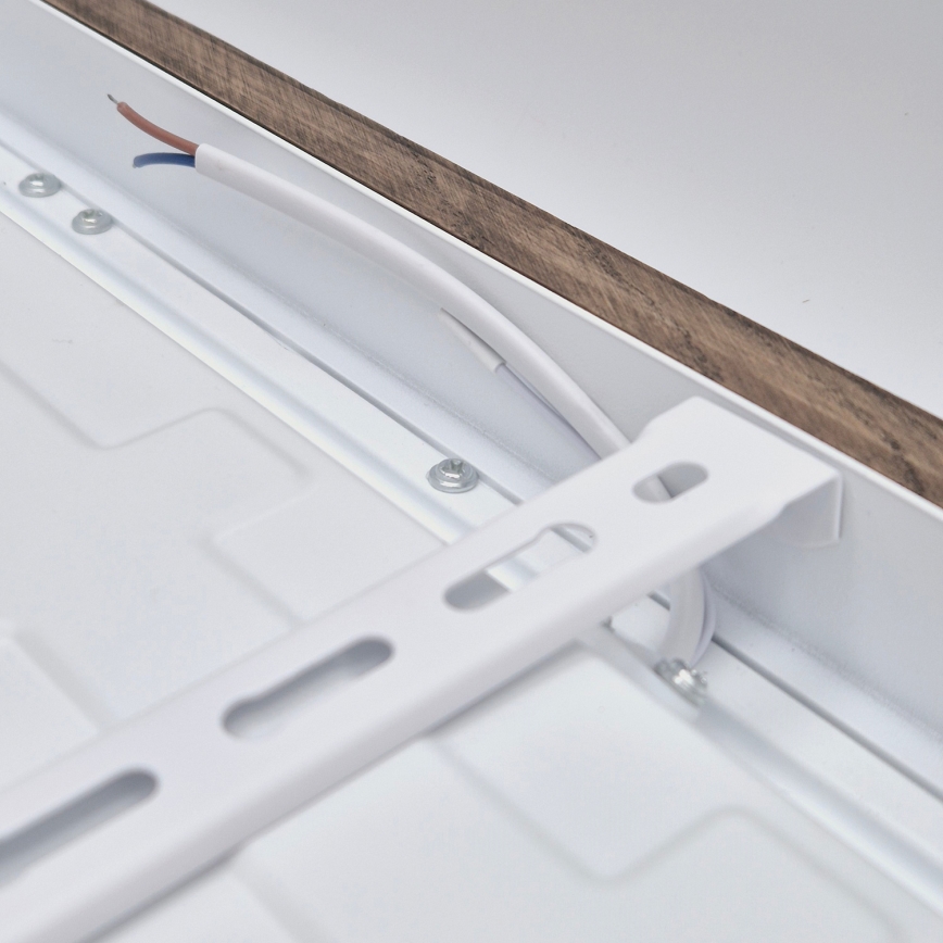 Brilagi - LED Deckenleuchte für das Bad WOODY FRAME LED/40W/230V 60x60 cm IP44 Nussbaum