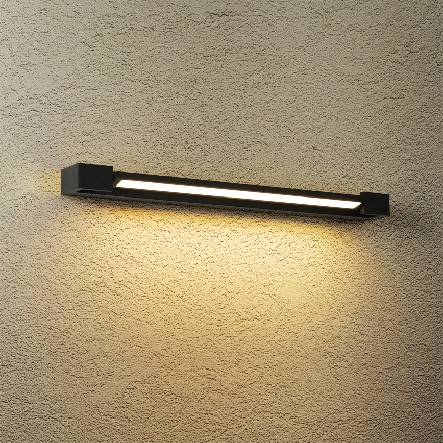 Brilagi - LED-Spiegelleuchte AQUA LINE LED/18W/230V 60 cm IP44 schwarz CRI 90