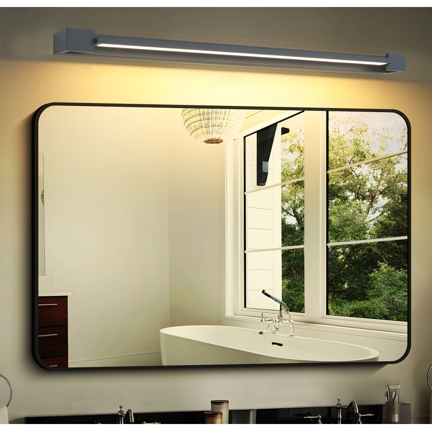 Brilagi - LED-Badspiegelleuchte AQUA LINE LED/24W/230V 90 cm IP44 Anthrazit CRI 90