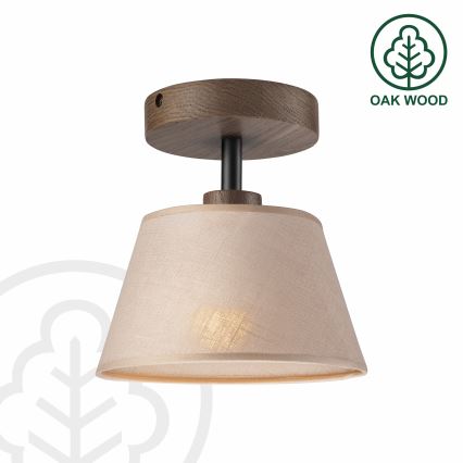 Brilagi - LED Deckenleuchte ANTHONY 1xE14/60W/230V Eiche Nussbaum/Beige