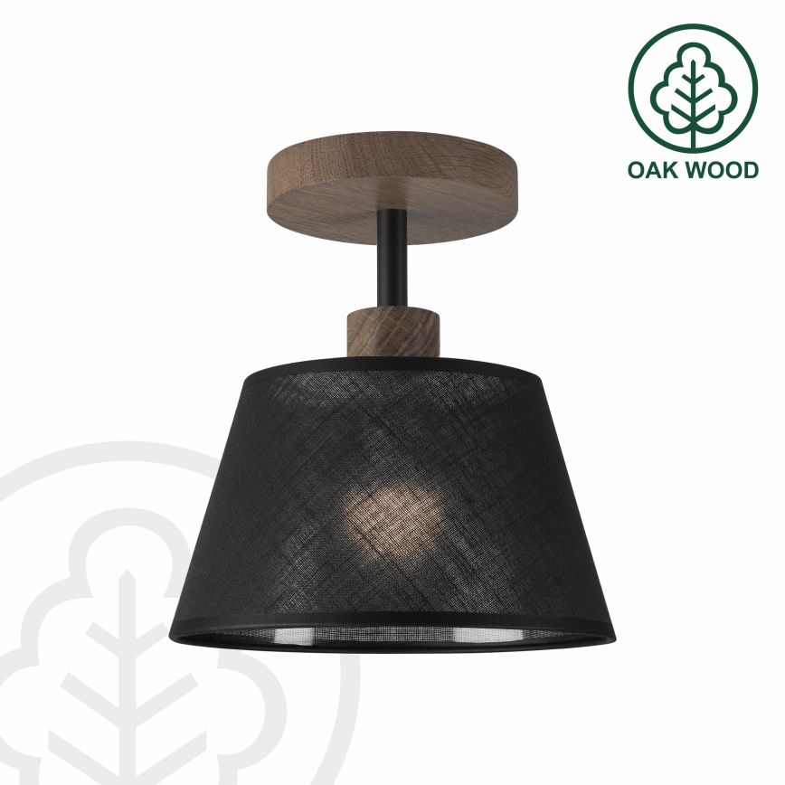 Brilagi - LED Deckenleuchte ANTHONY 1xE14/60W/230V Eiche Nussbaum/Schwarz