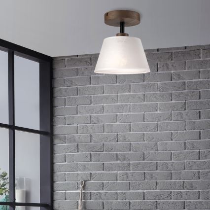 Brilagi - LED Deckenleuchte ANTHONY 1xE14/60W/230V Eiche Nussbaum/Weiß