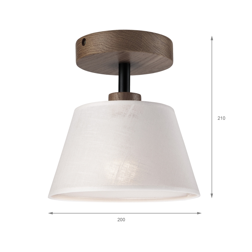 Brilagi - LED Deckenleuchte ANTHONY 1xE14/60W/230V Eiche Nussbaum/Weiß