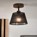Brilagi - LED Deckenleuchte ANTHONY 1xE14/60W/230V Eiche Nussbaum/Schwarz