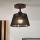 Brilagi - LED Deckenleuchte ANTHONY 1xE14/60W/230V Eiche Nussbaum/Schwarz