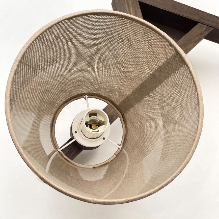 Brilagi - LED Deckenleuchte ANTHONY 3xE14/40W/230V Eiche Nussbaum/Beige