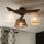 Brilagi - LED Deckenleuchte ANTHONY 3xE14/40W/230V Eiche Nussbaum