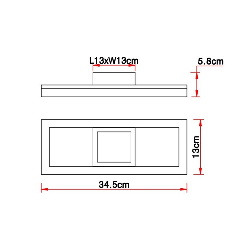 Brilagi - LED-Deckenleuchte AXIS LED/12W/230V
