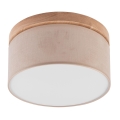 Brilagi - LED Deckenleuchte BELLADONNA 1xE27/15W/230V beige/Eiche