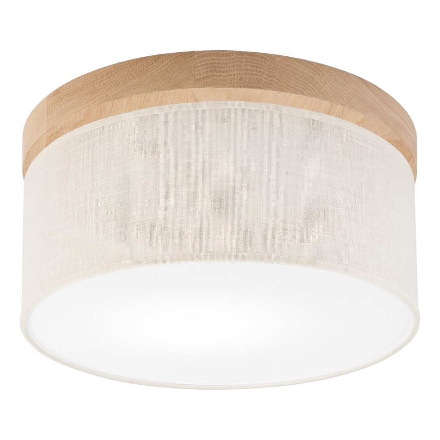 Brilagi - LED Deckenleuchte BELLADONNA 1xE27/15W/230V d 30 cm cremefarben/Eiche