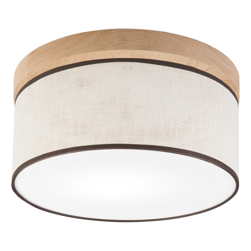 Brilagi - LED Deckenleuchte BELLADONNA 1xE27/15W/230V d 30 cm cremefarben/Eiche