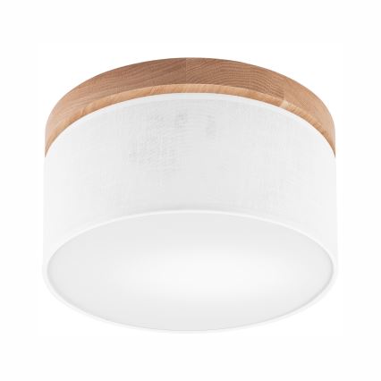 Brilagi - LED Deckenleuchte BELLADONNA 1xE27/15W/230V d 30 cm weiß/Eiche