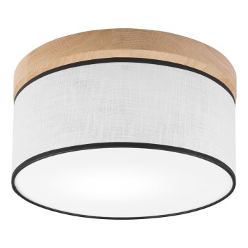 Brilagi - LED Deckenleuchte BELLADONNA 1xE27/15W/230V d 30 cm weiß/Eiche