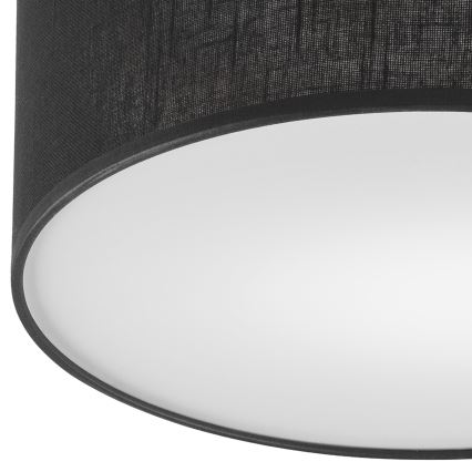 Brilagi - LED Deckenleuchte BELLADONNA 1xE27/15W/230V Ø 30 cm Schwarz/Eiche