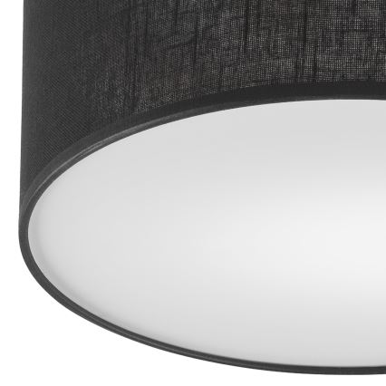 Brilagi - LED Deckenleuchte BELLADONNA 1xE27/15W/230V Ø 30 cm Schwarz/Kiefer