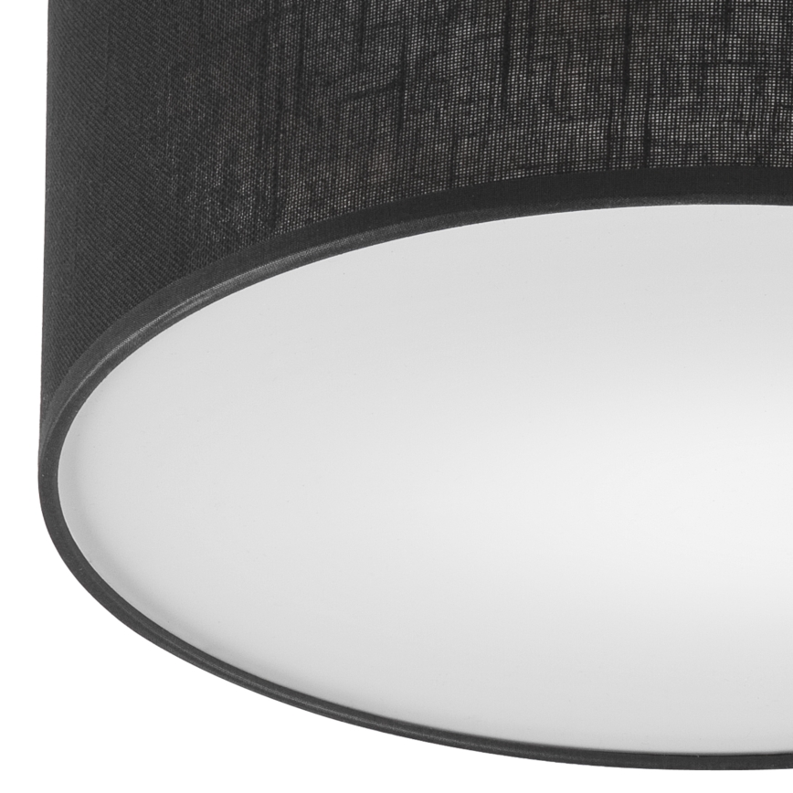 Brilagi - LED Deckenleuchte BELLADONNA 1xE27/15W/230V Ø 30 cm Schwarz/Kiefer