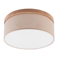 Brilagi - LED Deckenleuchte BELLADONNA 2xE27/15W/230V beige/Eiche