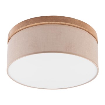 Brilagi - LED Deckenleuchte BELLADONNA 2xE27/15W/230V beige/Eiche