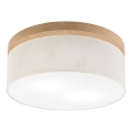Brilagi - LED Deckenleuchte BELLADONNA 2xE27/15W/230V d 40 cm cremefarben/Eiche