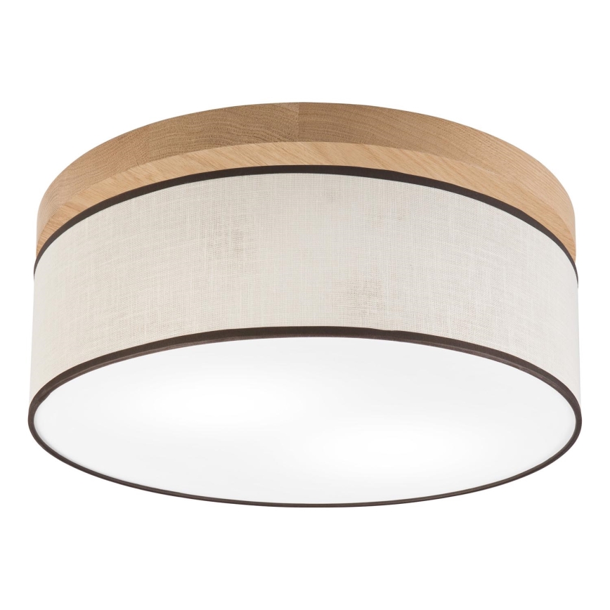 Brilagi - LED Deckenleuchte BELLADONNA 2xE27/15W/230V d 40 cm cremefarben/Eiche