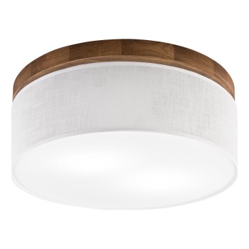 Brilagi - LED Deckenleuchte BELLADONNA 2xE27/15W/230V d 40 cm weiß/Eiche Kirsche
