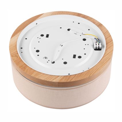Brilagi - LED Deckenleuchte BELLADONNA 2xE27/15W/230V Ø 40 cm Beige/Eiche