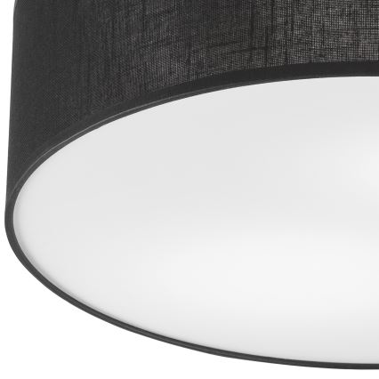 Brilagi - LED Deckenleuchte BELLADONNA 2xE27/15W/230V Ø 40 cm Schwarz/Kiefer