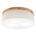 Brilagi - LED Deckenleuchte BELLADONNA 3xE27/15W/230V d 50 cm cremefarben/Eiche
