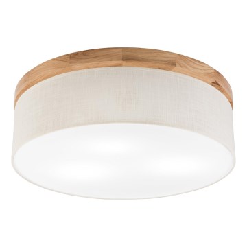 Brilagi - LED Deckenleuchte BELLADONNA 3xE27/15W/230V d 50 cm cremefarben/Eiche