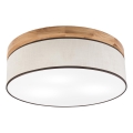 Brilagi - LED Deckenleuchte BELLADONNA 3xE27/15W/230V d 50 cm cremefarben/Eiche