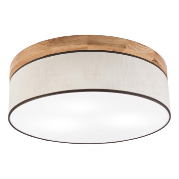Brilagi - LED Deckenleuchte BELLADONNA 3xE27/15W/230V d 50 cm cremefarben/Eiche