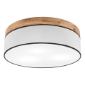 Brilagi - LED Deckenleuchte BELLADONNA 3xE27/15W/230V d 50 cm weiß/Eiche