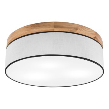Brilagi - LED Deckenleuchte BELLADONNA 3xE27/15W/230V d 50 cm weiß/Eiche