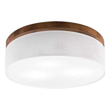 Brilagi - LED Deckenleuchte BELLADONNA 3xE27/15W/230V d 50 cm weiß/Eiche Kirsche