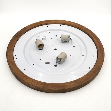 Brilagi - LED Deckenleuchte BELLADONNA 3xE27/15W/230V d 50 cm weiß/Eiche Kirsche