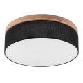 Brilagi - LED Deckenleuchte BELLADONNA 3xE27/15W/230V schwarz/Eiche