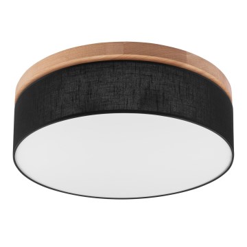 Brilagi - LED Deckenleuchte BELLADONNA 3xE27/15W/230V schwarz/Eiche