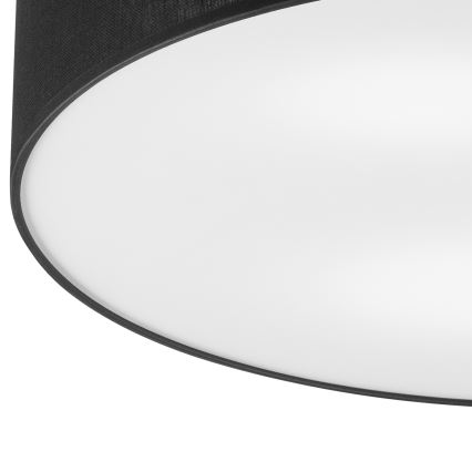Brilagi - LED Deckenleuchte BELLADONNA 3xE27/15W/230V Ø 50 cm Schwarz/Eiche