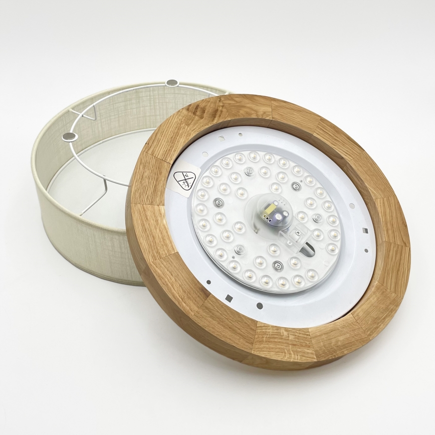 Brilagi - LED Deckenleuchte BELLADONNA LED/20W/230V Ø 30 cm creme/Eiche