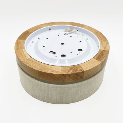 Brilagi - LED Deckenleuchte BELLADONNA LED/20W/230V Ø 30 cm creme/Eiche