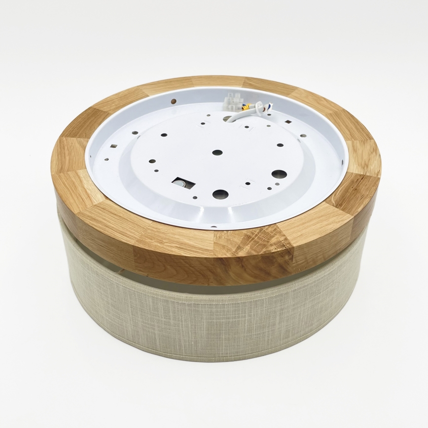 Brilagi - LED Deckenleuchte BELLADONNA LED/20W/230V Ø 30 cm creme/Eiche