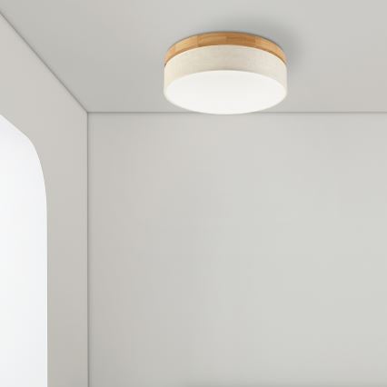 Brilagi - LED Deckenleuchte BELLADONNA LED/36W/230V Durchmesser 40 cm beige/Eiche