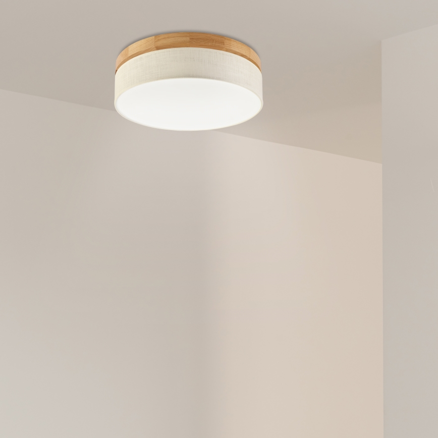 Brilagi - LED Deckenleuchte BELLADONNA LED/36W/230V Durchmesser 40 cm beige/Eiche