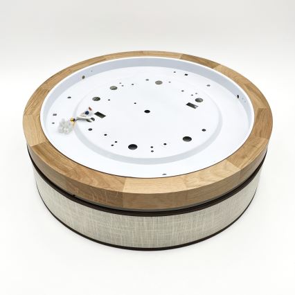 Brilagi - LED Deckenleuchte BELLADONNA LED/36W/230V Ø 40 cm cremefarben/Eiche