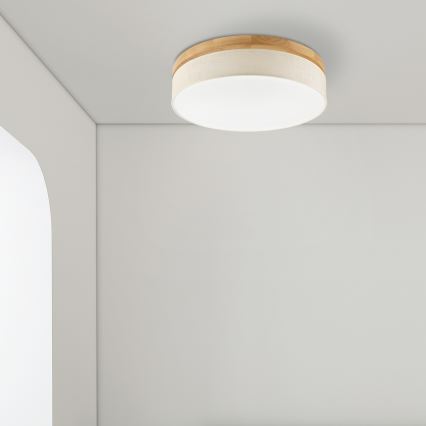 Brilagi - LED Deckenleuchte BELLADONNA LED/36W/230V Ø 50 cm creme/eiche